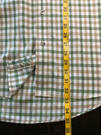 Cabela’s Men’s Short-Sleeve Plaid Button-Up Trail Shirt - Green & Tan (Size XL)