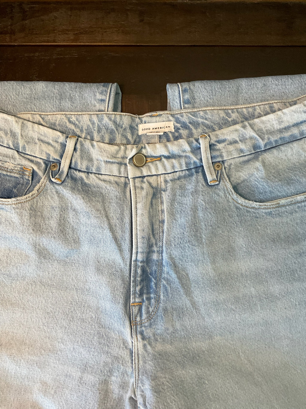 Good American Women's Low Rise Light Wash Denim Jeans - Size 14 / 32
