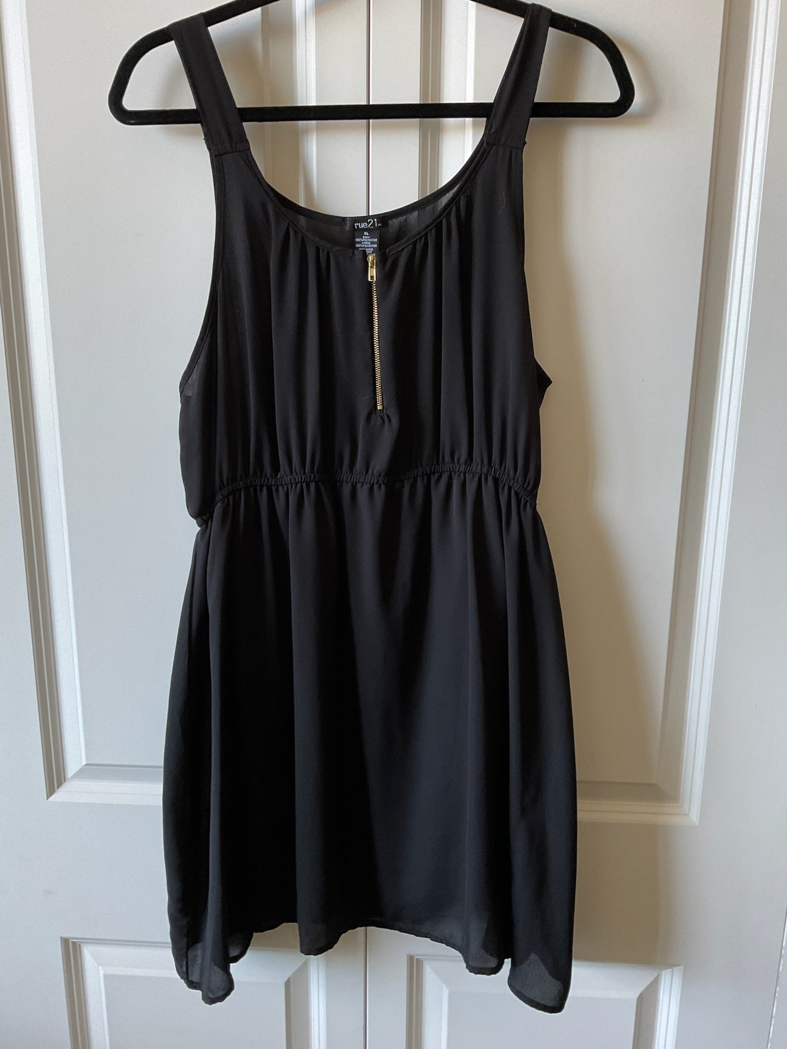 Rue 21 Sleeveless Black Tank Dress. Size XL 