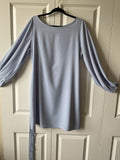 Shein Women's Soft Blue Belted Dress. Size Large 
