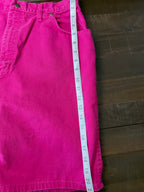 Vintage 80s 90s Sears Pink Denim Shorts Women’s 16 Made in USA High Rise Mom