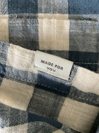 American Eagle Men's Super Soft Plaid Long Sleeve Button Up Shirt