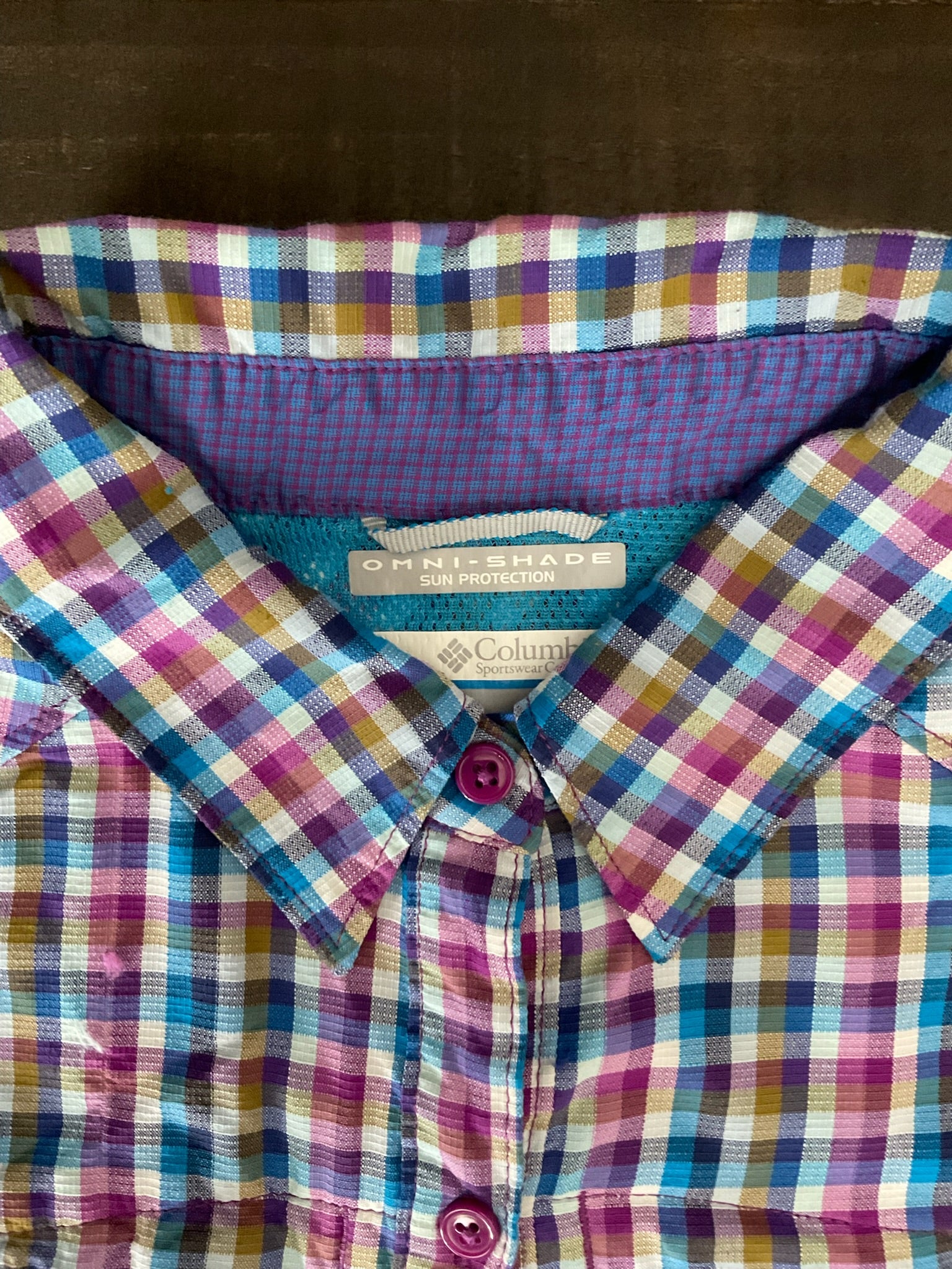 Columbia Women's Silver Ridge Plaid Long Sleeve Outdoor Shirt. XL