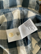 American Eagle Men's Super Soft Plaid Long Sleeve Button Up Shirt