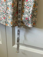 Zara Women's Long Maxi Dress Flowered Print Short Sleeve V-Neck. Size Small