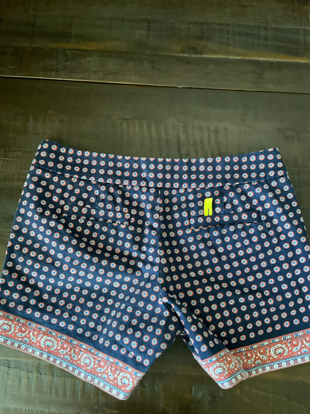J.Crew Factory Blue Floral Chino City Fit Shorts - Size 6 (Spring 2017)